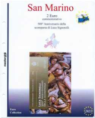 (M) Pagine raccoglitrici 2 € San Marino 2023 - Luca Signorelli