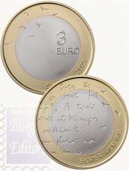 3 € bimetallico Slovenia 2023 - 110° anniversario della nascita dello scrittore sloveno Boris Pahor