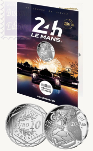 10 € Ag. Francia 2023 in Blister ufficiale - 100 anni delle 24H di Le Mans