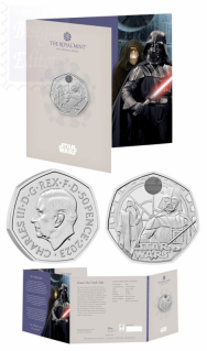 Collezione Guerre Stellari 2/4 - Darth Vader e l'Imperatore Palpatine  - Confezione Ufficiale  Royal Mint 2024