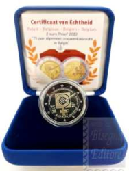 2 euro Belgio 2023 Proof  - 75 anni Suffragio Femminile