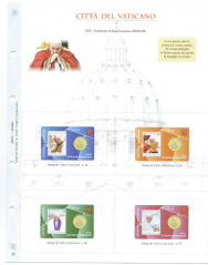 (A) Pagine raccoglitrici Coincard Vaticano 2023 - N.44 al 47