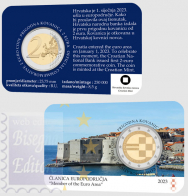 2 euro Croazia 2023 - Coincard BU - Introduzione dell'Euro
