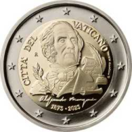2 euro Vaticano 2023 - in capsula BU -  150° ann. Morte Alessandro Manzoni