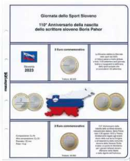 (M) Pagine raccoglitrici 3 euro Slovenia 2023 - Boris Pahor