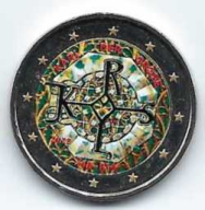 2 euro colorati in capsula Germania 2023 - Carlo Magno
