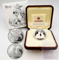  10 € Argento Proof  Vaticano 2023 - Emissione Strarordinaria  BENEDETTO XVI