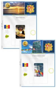 (A) Pagine raccoglitrici 2 € Andorra 2023 - Solstizio estate + Onu