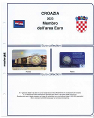 (M) Pagine raccoglitrici 2 € Coincard Croazia 2023 