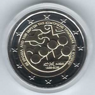  2 euro Cipro 2023 -  Confezione ufficiale in capsula BU-  60° anniversario  della Banca Centrale di Cipro 