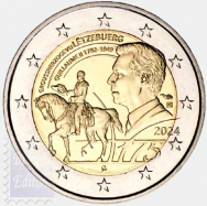 2 euro Lussemburgo 2024 - 175° Anniversario della Morte del Granduca Guillaume II