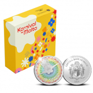 10 € Ag.Proof colorato Malta 2024 in scatola e certificato - Carnevale maltese