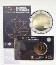 2 euro Italia 2024 - Coincard Ufficiale BU - 250° Ann. Guardia di Finanza