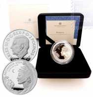Oncia 2 £ in scatola ufficiale e certificato Royal Mint 2024 - Britannia Nuova Effigie