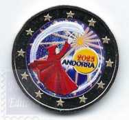 2 euro colorato in capsula Andorra 2023 - Solstizio d'estate
