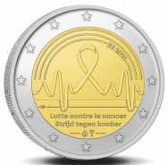 2 euro Belgio 2024 - Fior di conio BU - Lotta contro il cancro