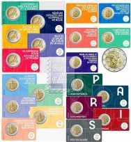 Collezione completa 2€ Coincard Francia 2021/2024 - Olimpiadi di Parigi