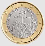 1 € San Marino 2024 UNC non commemorativo - Nuova faccia nazionale