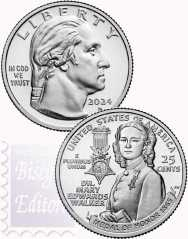 Donne USA 2024 - 1/4 $ - Dott.ssa Mary Edwards Walker - Set 2 monete zecca D+P