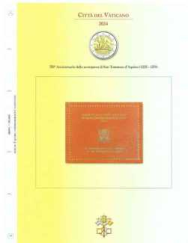 (A) Pagine raccoglitrici 2 euro Vaticano 2024 - San Tommaso D'Aquino