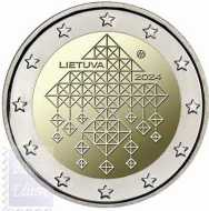 2 euro Lituania 2024 UNC - Ornamenti di paglia lituani