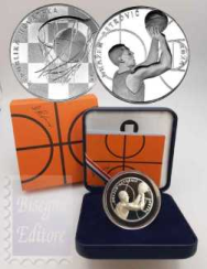 4 € Croazia 2024 -  1 oncia  Argento Proof - Dražen Petrović