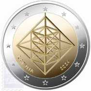 2 euro Lettonia 2024 UNC - Ornamenti di paglia Puzuris
