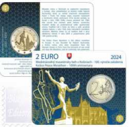 2 euro Slovacchia 2024 Coincard BU -  Centenario della Maratona  di Košice 