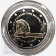  2 euro Slovenia 2024 Proof - Confezione ufficiale in capsula - 250° ann. della Biblioteca nazionale