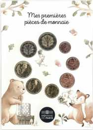 Francia  miniset Euro 2025  - I  miei primi soldi - 8 valori con 10-20-50 cent. Nuove Effigi