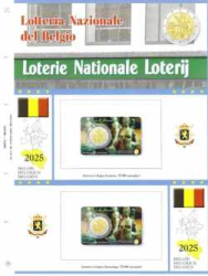 (A) Pagine 2 € Coincard Belgio 2025 - Lotteria Nazionale (Doppia)